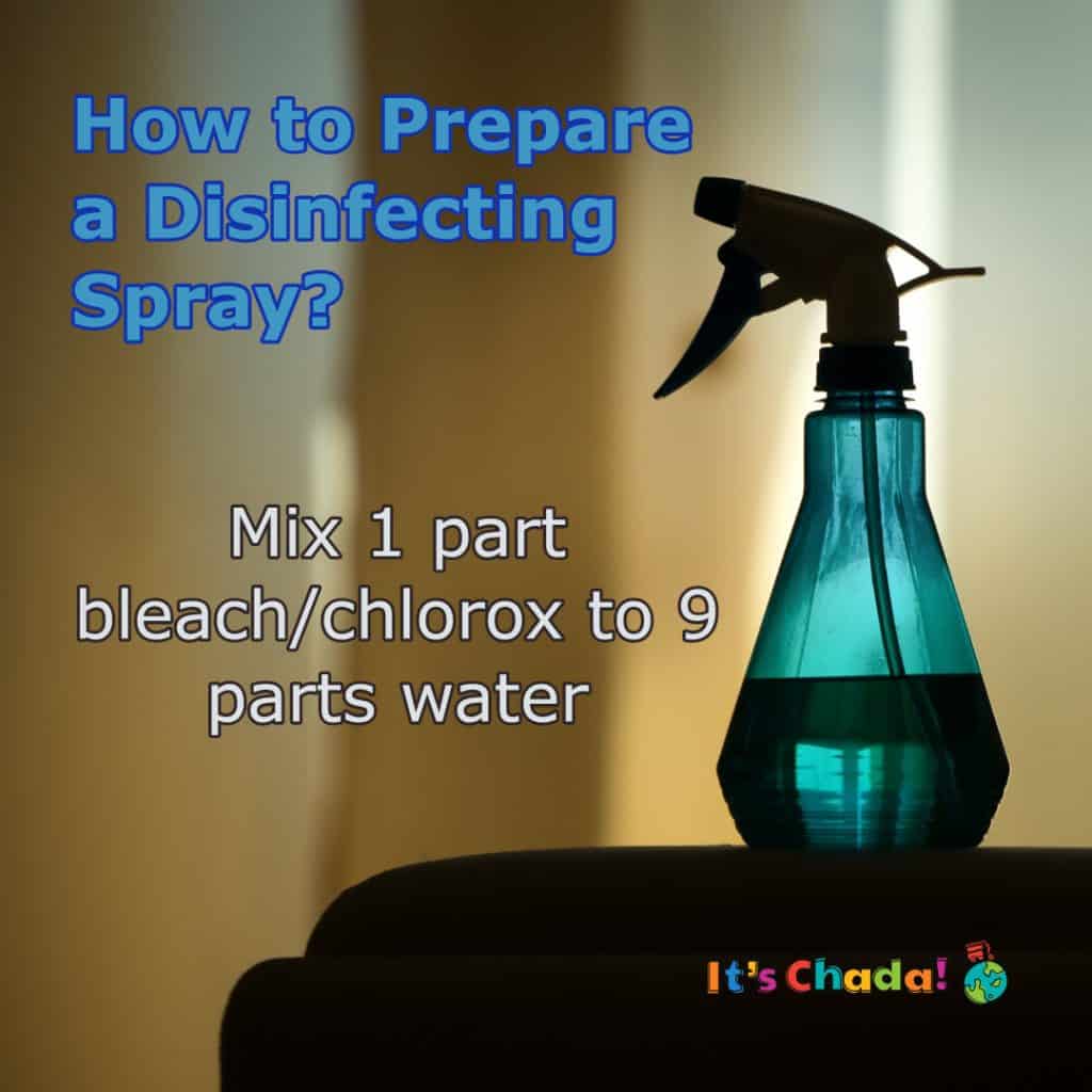 How to Make Your Own Disinfectant Spray Solution It's Chada